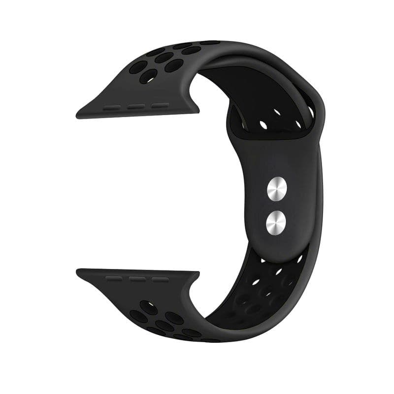 Crong Duo Sport - Cinturino per Apple Watch 38/40/41/42 mm (grigio/nero) - 14