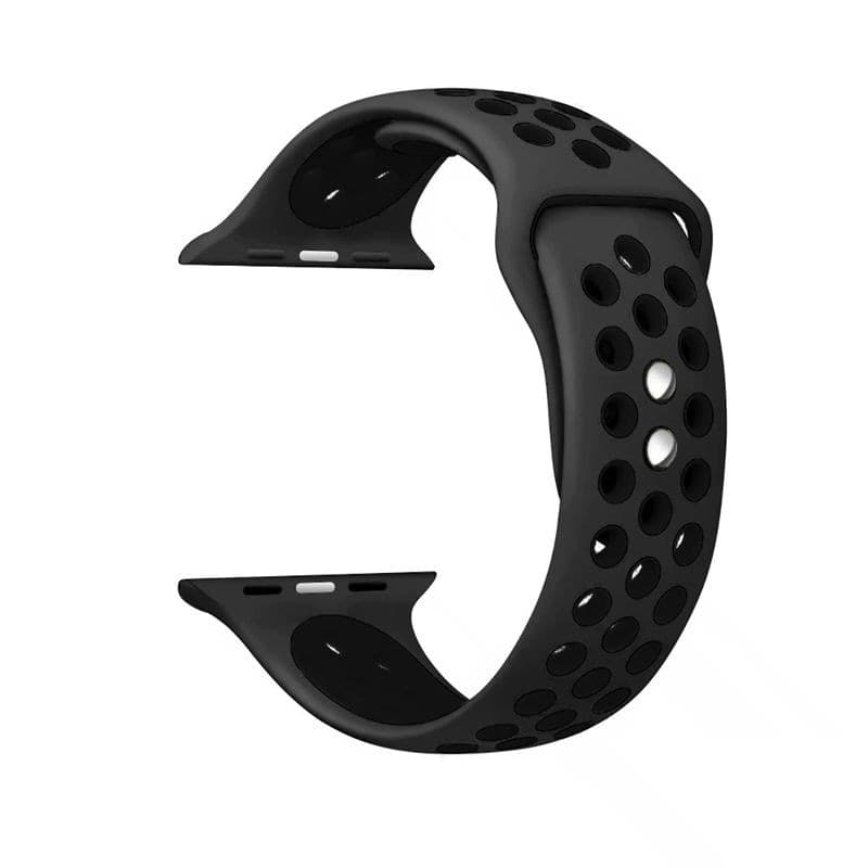 Crong Duo Sport - Cinturino per Apple Watch 38/40/41/42 mm (grigio/nero) - 5