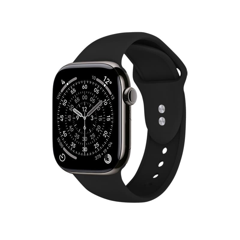 Crong Liquid - Cinturino per Apple Watch 38/40/41/42 mm (Nero) - 14