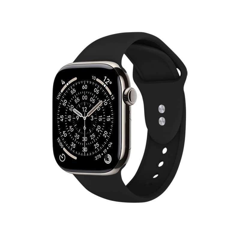 Crong Liquid - Cinturino per Apple Watch 38/40/41/42 mm (Nero) - 16
