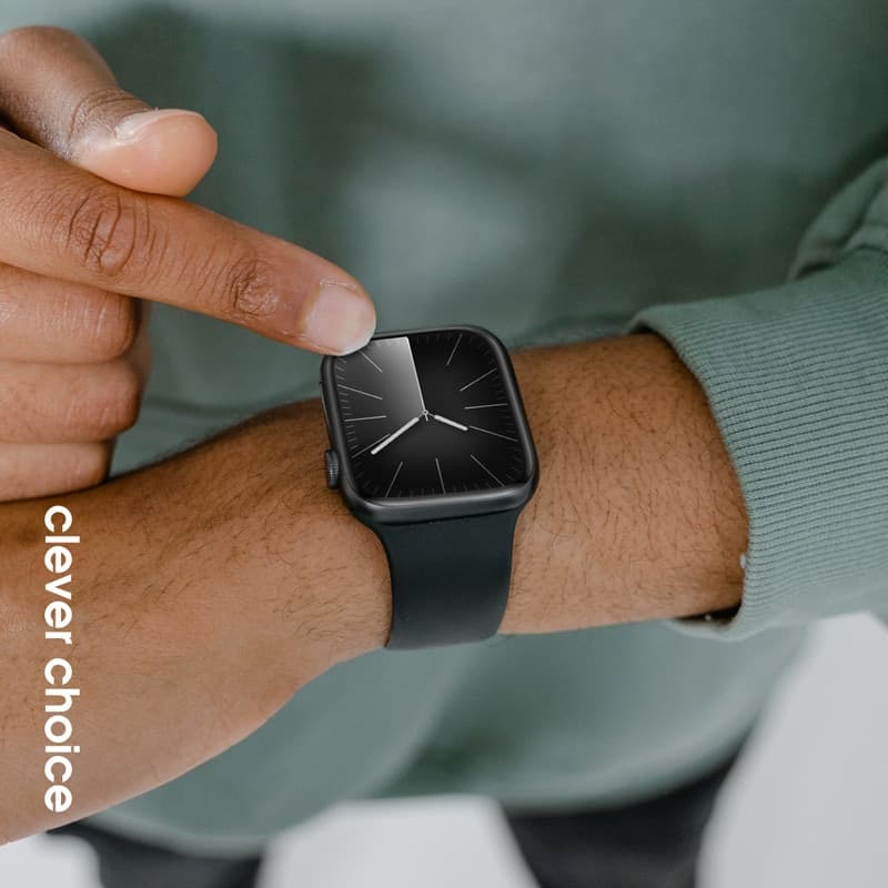 Crong Liquid - Cinturino per Apple Watch 38/40/41/42 mm (Nero) - 3