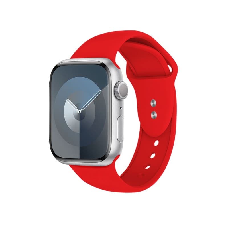 Crong Liquid - Cinturino per Apple Watch 44/45/46/49 mm (rosso) - 14