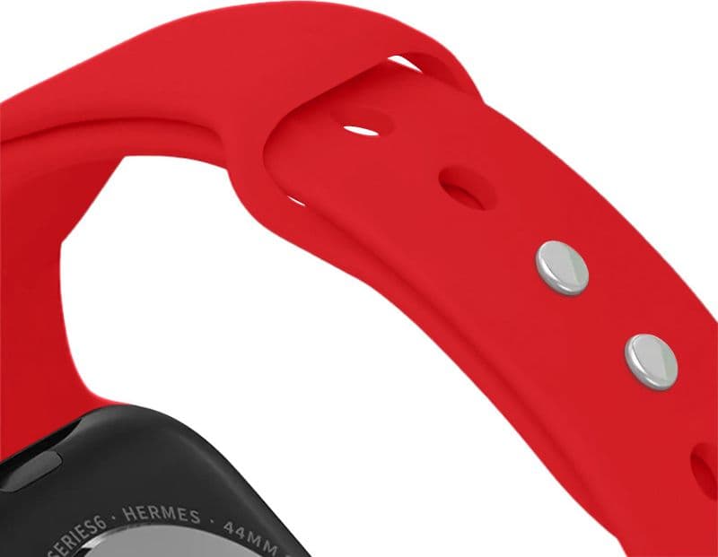 Crong Liquid - Cinturino per Apple Watch 44/45/46/49 mm (rosso) - 5