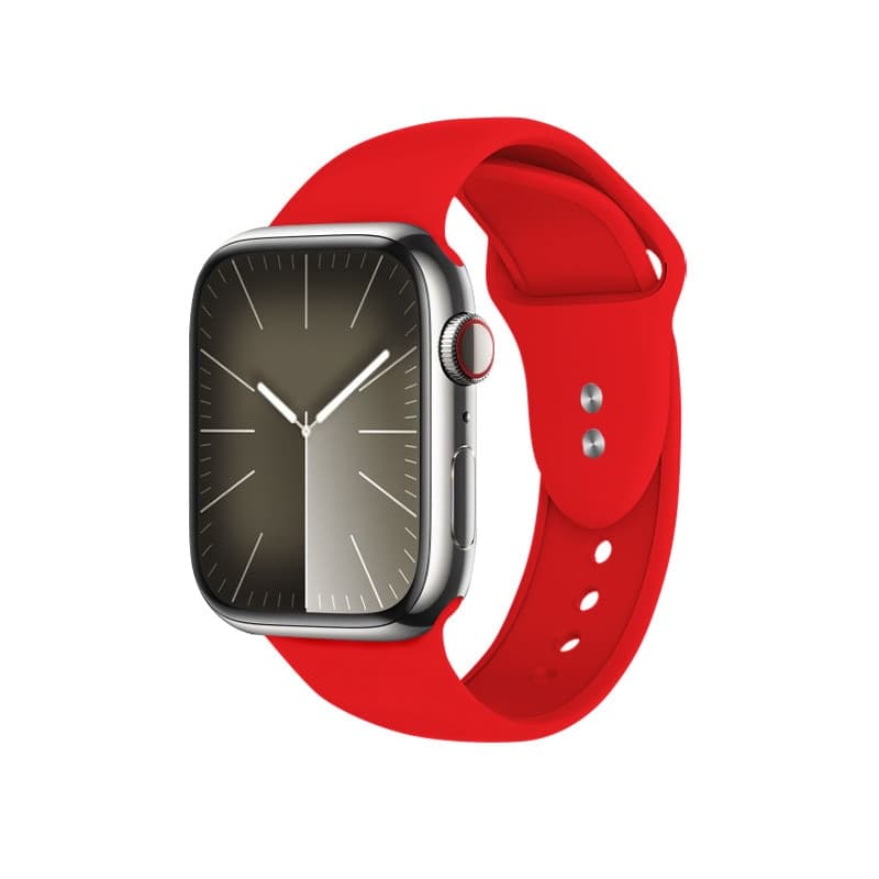 Crong Liquid - Cinturino per Apple Watch 44/45/46/49 mm (rosso) - 7