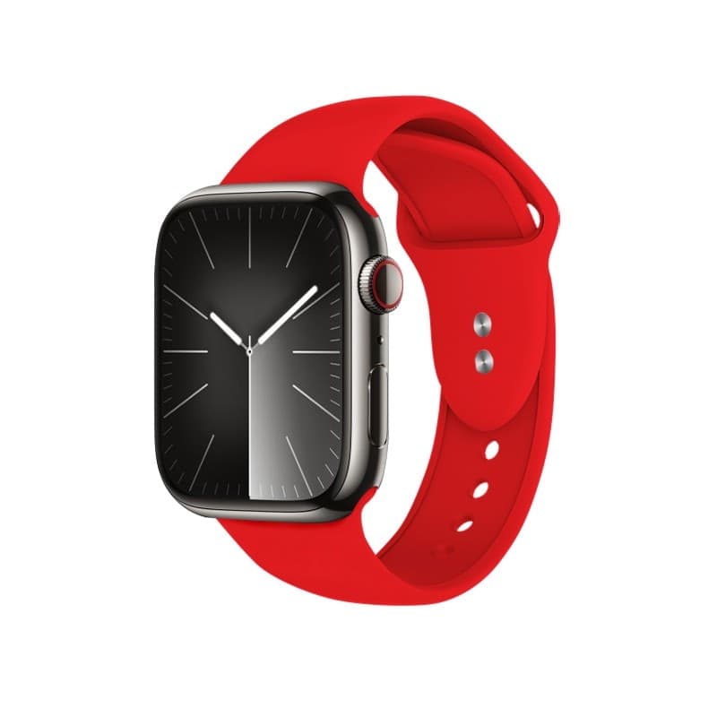 Crong Liquid - Cinturino per Apple Watch 44/45/46/49 mm (rosso) - 9