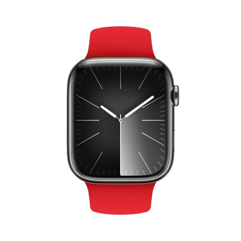 Crong Liquid - Cinturino per Apple Watch 44/45/46/49 mm (rosso) - 10