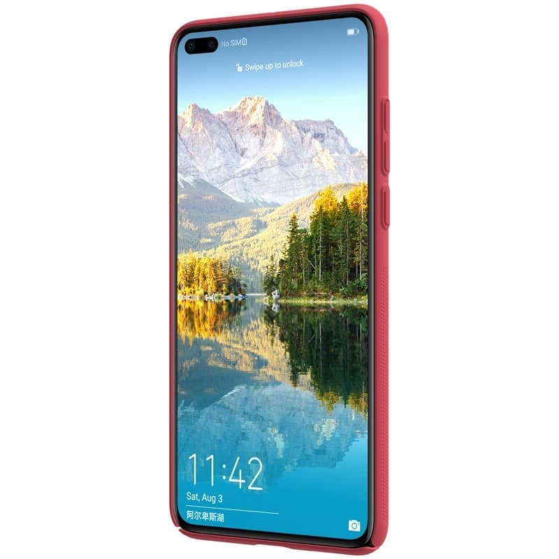 Nillkin Super Frosted Shield - Case for Huawei P40 (Bright Red) - 3