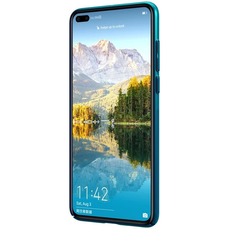 Nillkin Super Frosted Shield - Case for Huawei P40 (Peacock Blue) - 3