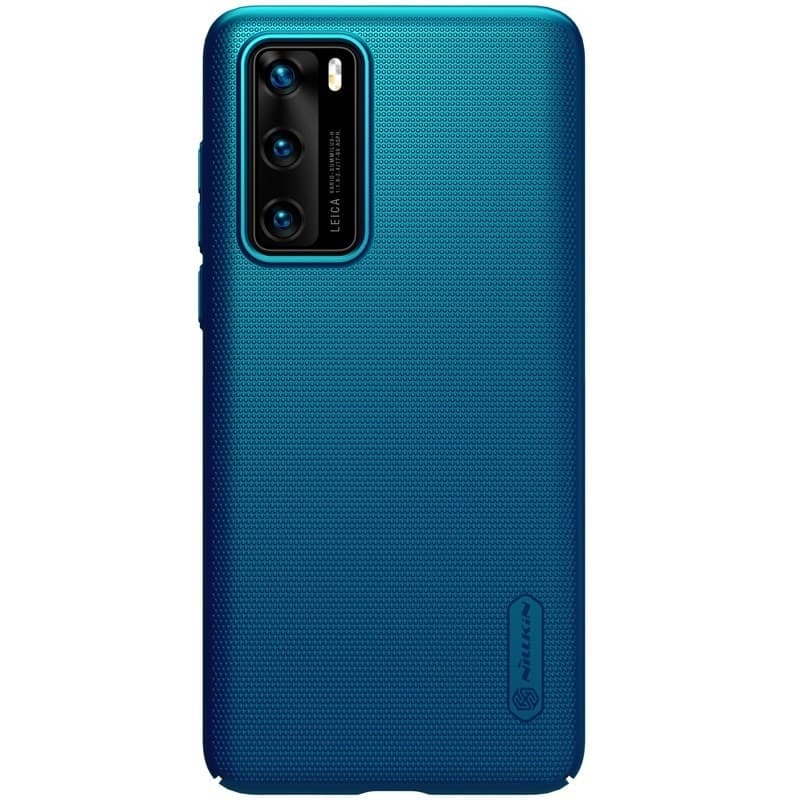 Nillkin Super Frosted Shield - Case for Huawei P40 (Peacock Blue) - 5