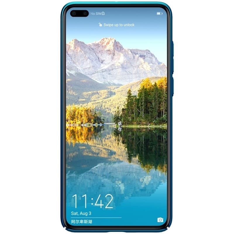 Nillkin Super Frosted Shield - Case for Huawei P40 (Peacock Blue) - 6