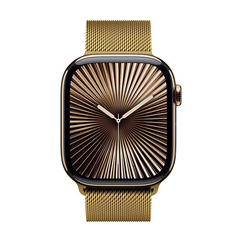 Crong Milano Steel - Cinturino in acciaio inossidabile per Apple Watch 38/40/41/42 mm (oro) - 2