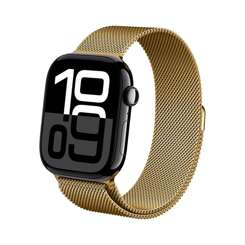 Crong Milano Steel - Cinturino in acciaio inossidabile per Apple Watch 38/40/41/42 mm (oro) - 4