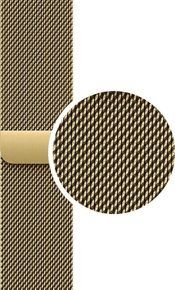 Crong Milano Steel - Cinturino in acciaio inossidabile per Apple Watch 38/40/41/42 mm (oro) - 9