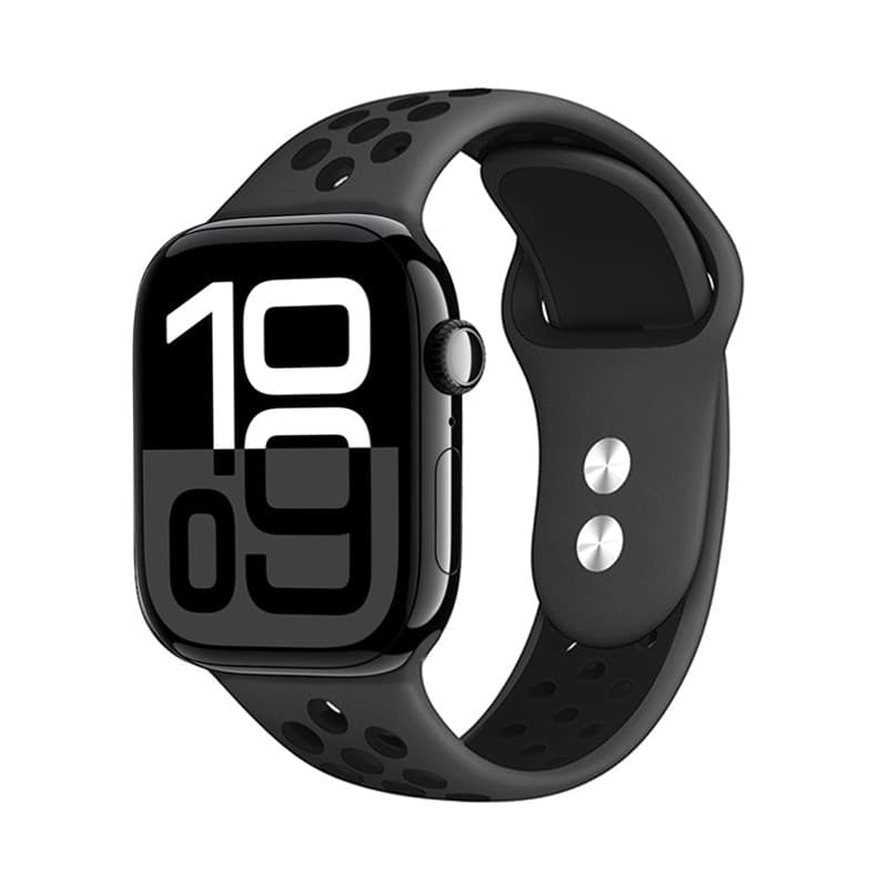Crong Duo Sport - Cinturino per Apple Watch 44/45/46/49 mm (grigio/nero) - 4