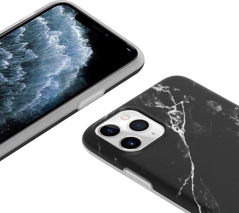 Custodia in marmo Crong – Custodia per iPhone 11 Pro (nera) - 3