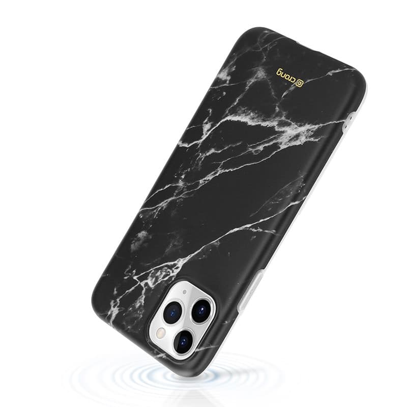 Custodia in marmo Crong – Custodia per iPhone 11 Pro (nera) - 4
