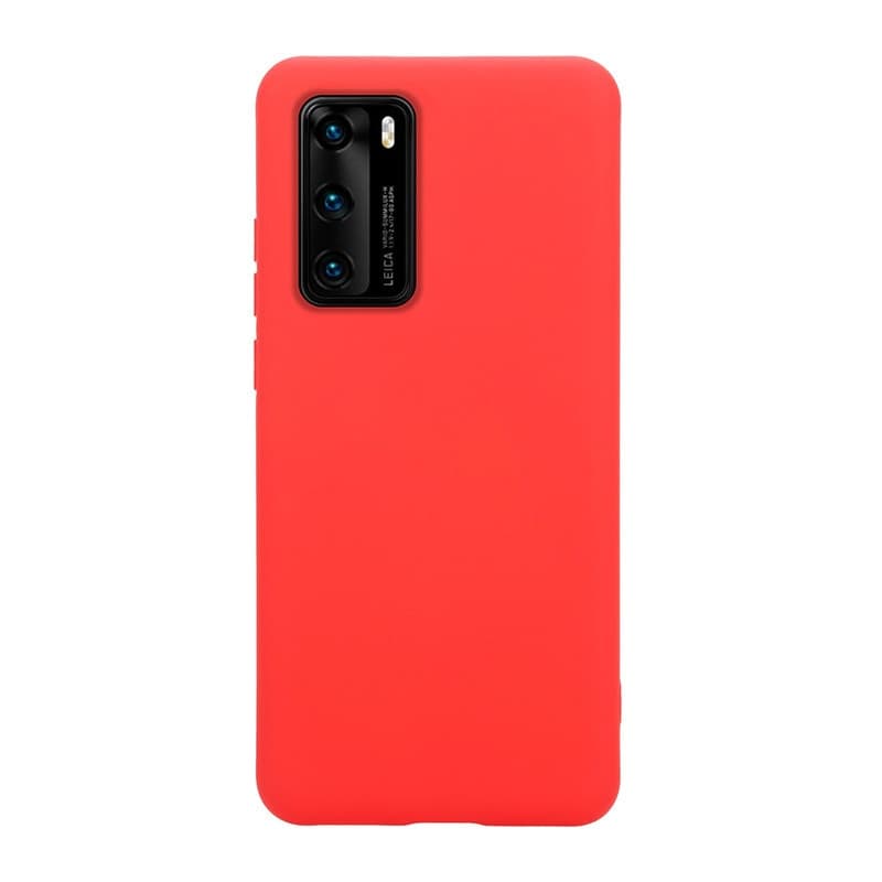 Crong Color Cover - Custodia per Huawei P40 (Rosso) - 2