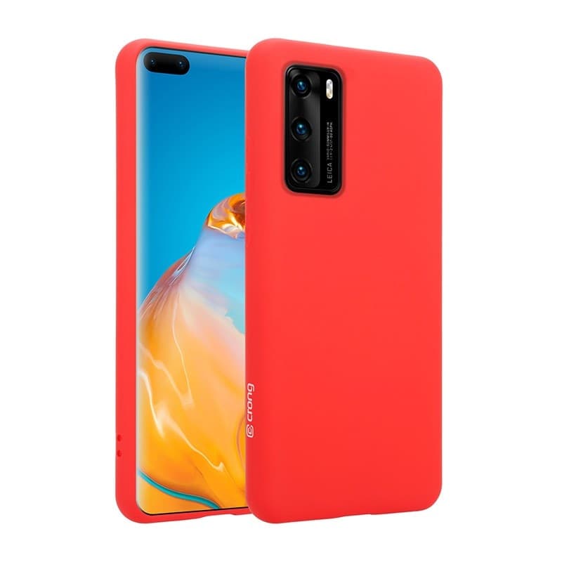 Crong Color Cover - Custodia per Huawei P40 (Rosso) - 13