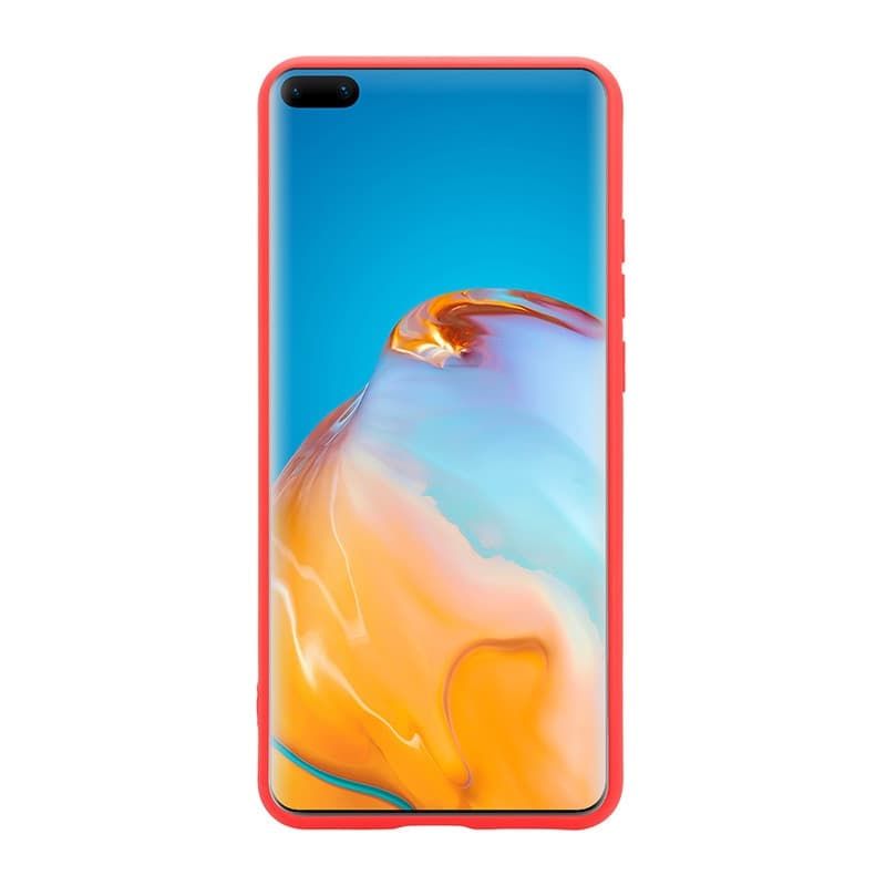 Crong Color Cover - Custodia per Huawei P40 (Rosso) - 3
