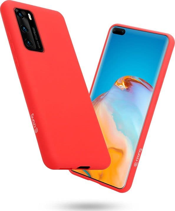 Crong Color Cover - Custodia per Huawei P40 (Rosso) - 10
