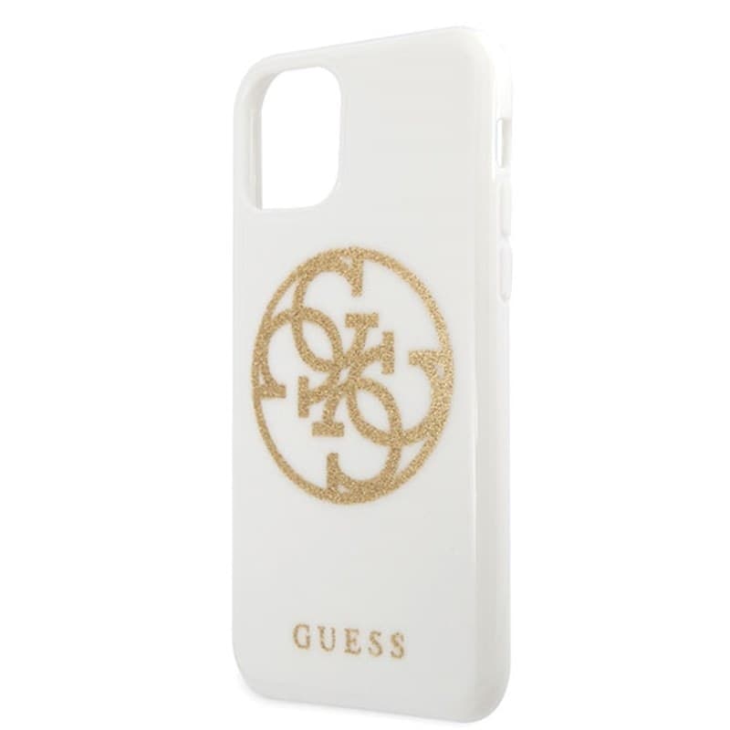 Guess Circle Glitter 4G - Case for iPhone 11 Pro Max (bia³y) - 10