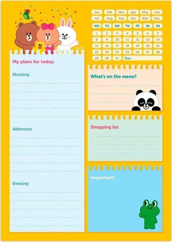 LINE FRIENDS - Planner A5 - 2