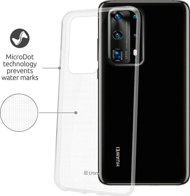 Crong Crystal Slim Cover - Custodia per Huawei P40 Pro (Trasparente) - 3