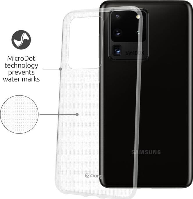 Crong Crystal Slim Cover - Custodia per Samsung Galaxy S20 Ultra (Trasparente) - 11
