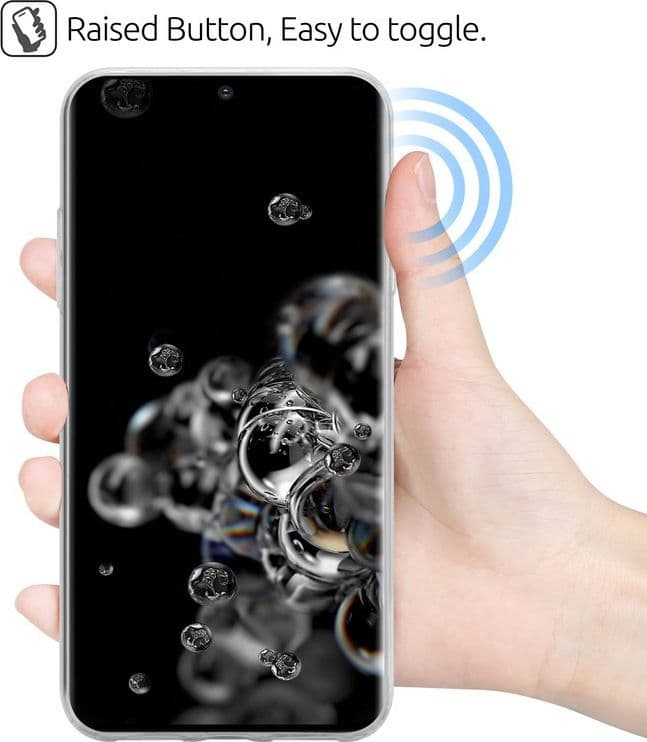 Crong Crystal Slim Cover - Custodia per Samsung Galaxy S20 Ultra (Trasparente) - 12