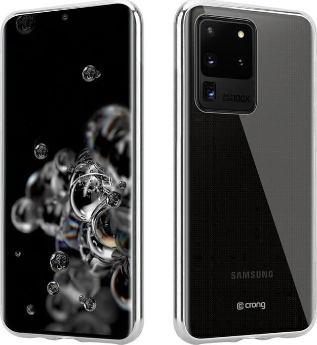 Crong Crystal Slim Cover - Custodia per Samsung Galaxy S20 Ultra (Trasparente) - 9