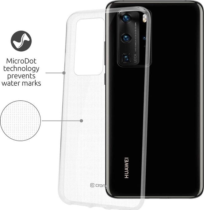 Crong Crystal Slim Cover - Custodia per Huawei P40 (Trasparente) - 3