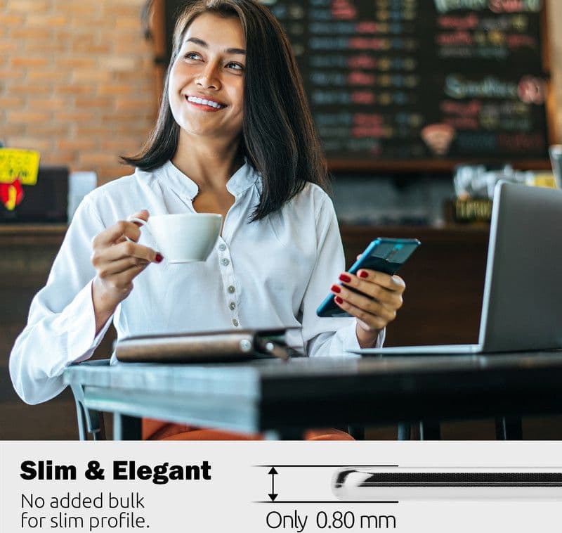 Crong Crystal Slim Cover - Custodia per Huawei P40 (Trasparente) - 7