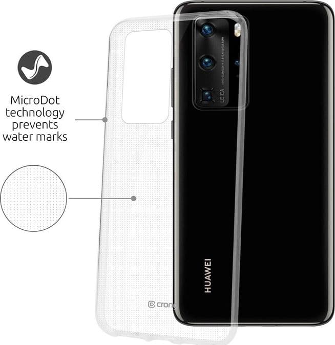 Crong Crystal Slim Cover - Custodia per Huawei P40 (Trasparente) - 10