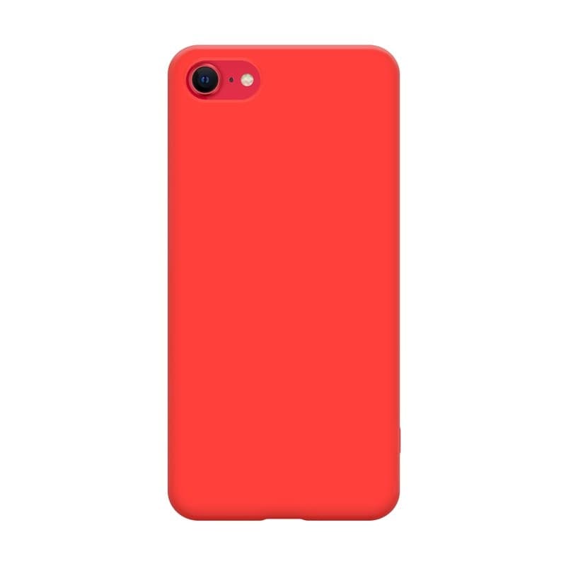 Crong Color Cover - Custodia per iPhone SE (2022/2020) / 8 / 7 (rosso) - 15