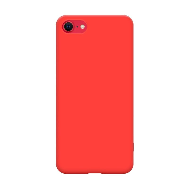 Crong Color Cover - Custodia per iPhone SE (2022/2020) / 8 / 7 (rosso) - 5
