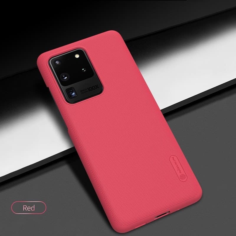 Nillkin Super Frosted Shield - Case for Samsung Galaxy S20 Ultra (Bright Red) - 14