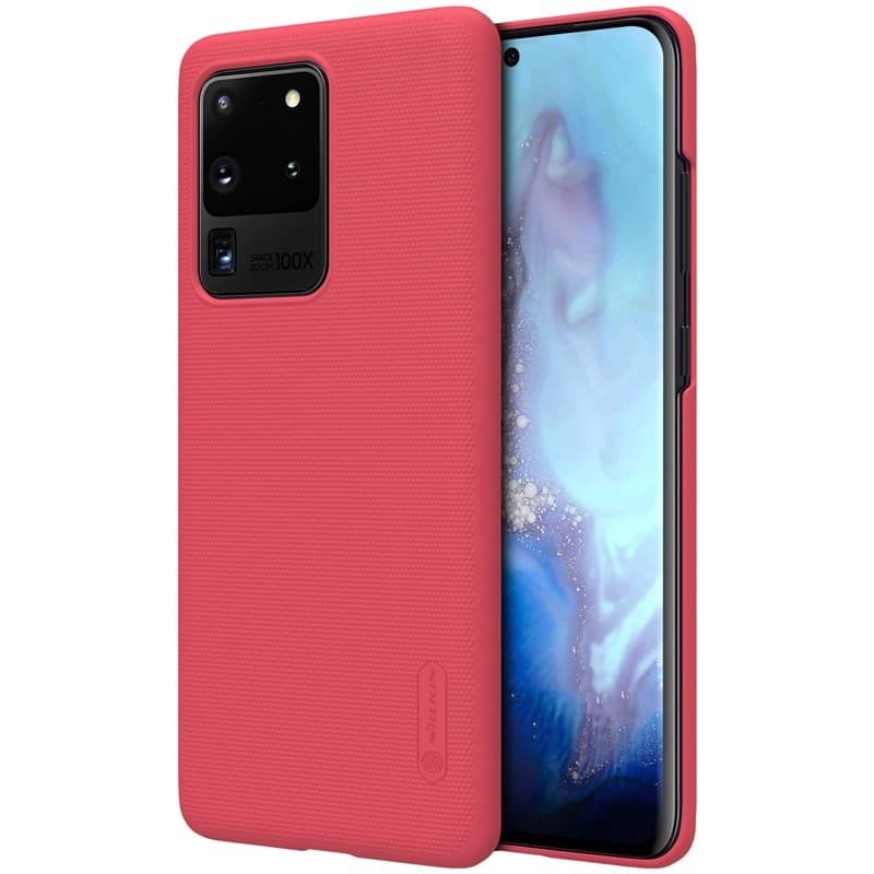 Nillkin Super Frosted Shield - Case for Samsung Galaxy S20 Ultra (Bright Red) - 8