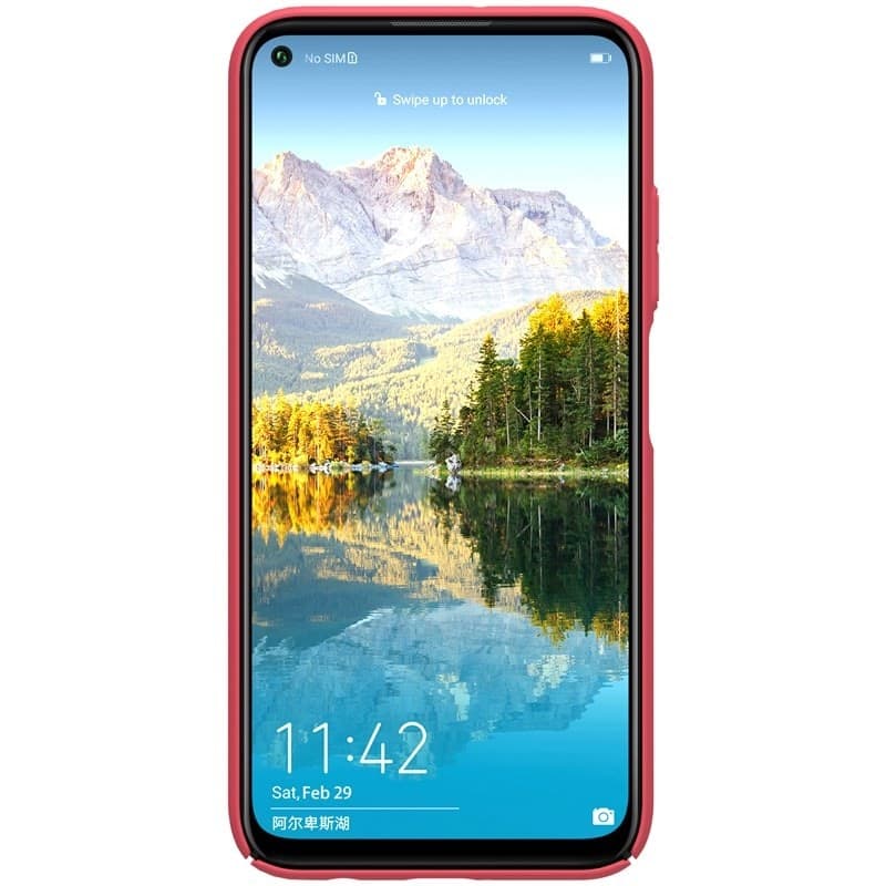 Nillkin Super Frosted Shield - Case for Huawei P40 Lite / Nova 7i / Nova 6 SE (Bright Red) - 6
