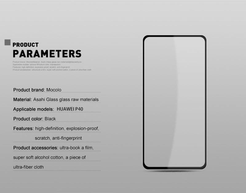 Mocolo 2.5D Full Glue Protective Glass for Huawei P40 - 8