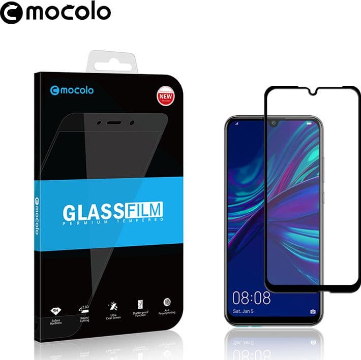 Mocolo 3D 9H Full Glue - Full screen protector for Huawei P smart 2019 / Honor 10 Lite (Black) - 2