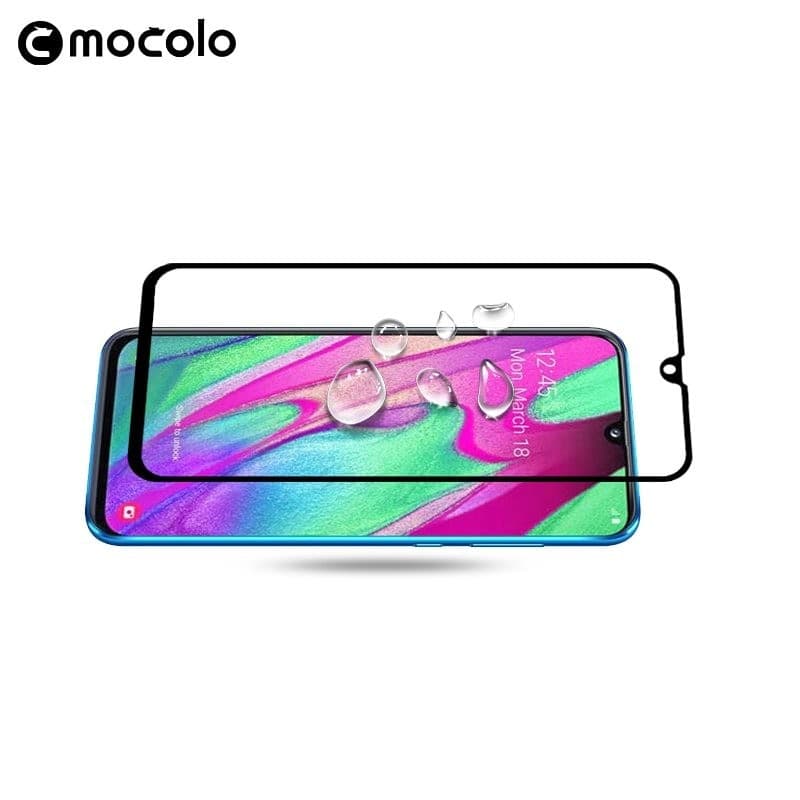 Mocolo 3D 9H Full Glue - Full screen protector for Samsung Galaxy A40 (Black) - 13