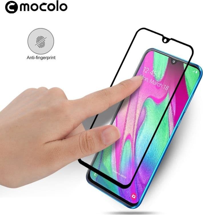 Mocolo 3D 9H Full Glue - Full screen protector for Samsung Galaxy A40 (Black) - 14
