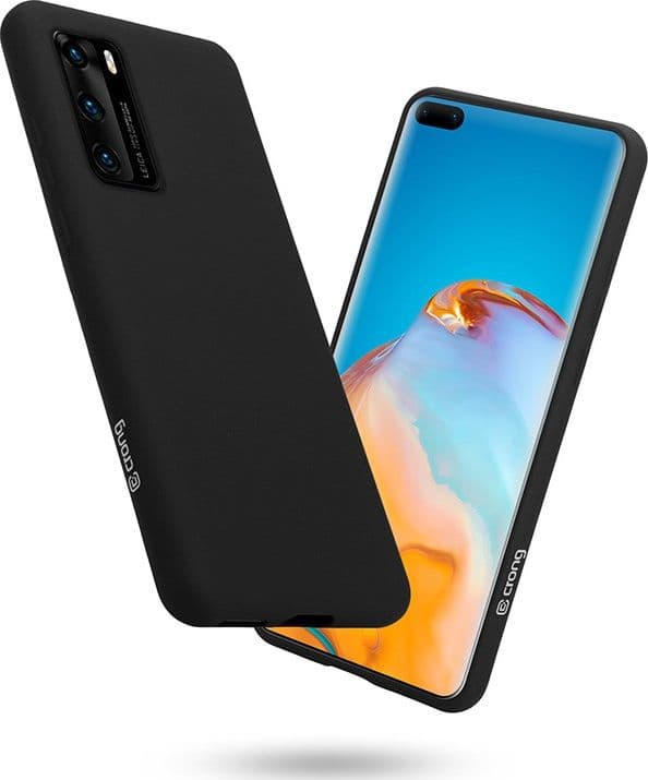 Crong Color Cover - Custodia per Huawei P40 (Nero) - 10
