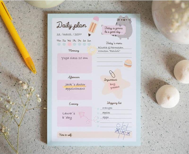 Pusheen - Agenda giornaliera della collezione Foodie 54 pagine - 5