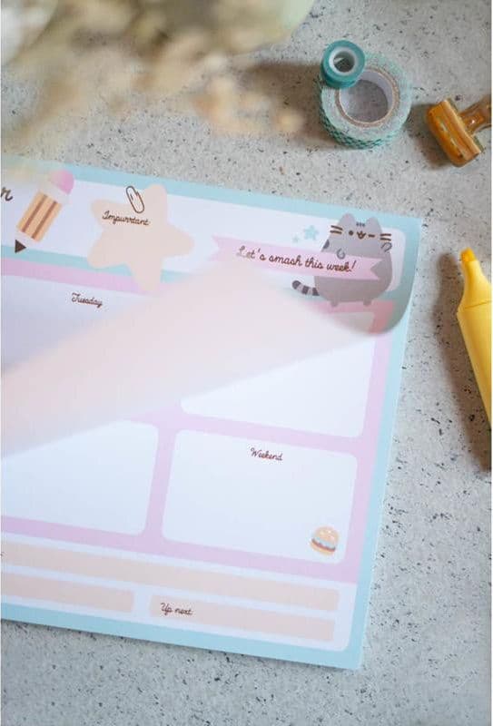 Pusheen - Agenda settimanale della collezione Foodie 54 pagine A4 - 2