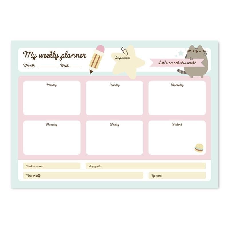 Pusheen - Agenda settimanale della collezione Foodie 54 pagine A4 - 8