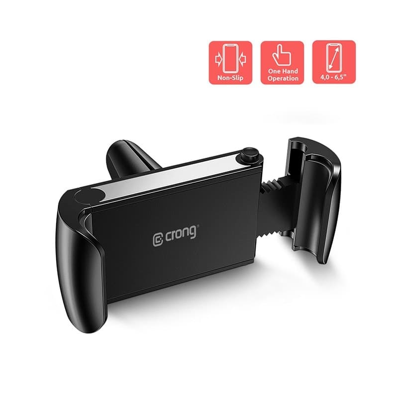 Supporto universale per auto Crong Smart – Supporto universale per telefono da auto per telefoni da 4"-6,5" (nero) - 11