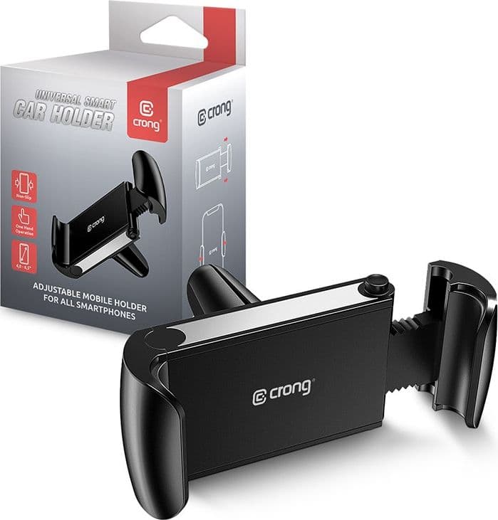 Supporto universale per auto Crong Smart – Supporto universale per telefono da auto per telefoni da 4"-6,5" (nero) - 12