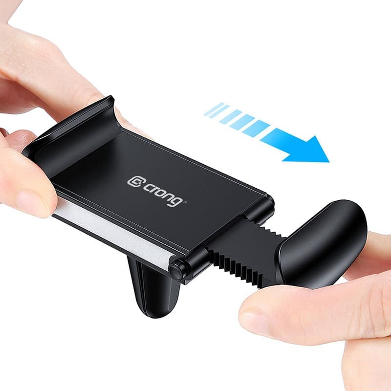 Supporto universale per auto Crong Smart – Supporto universale per telefono da auto per telefoni da 4"-6,5" (nero) - 8