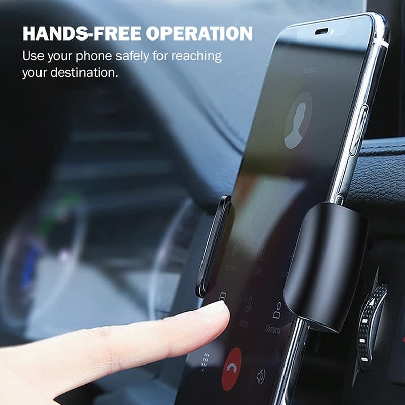 Supporto universale per auto Crong Smart – Supporto universale per telefono da auto per telefoni da 4"-6,5" (nero) - 10